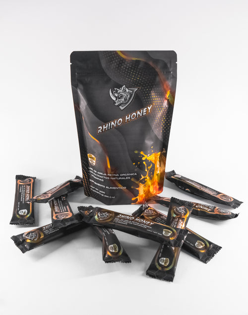 Rhino Honey - Miel Natural para Energía y Potencia (10 Sachets)