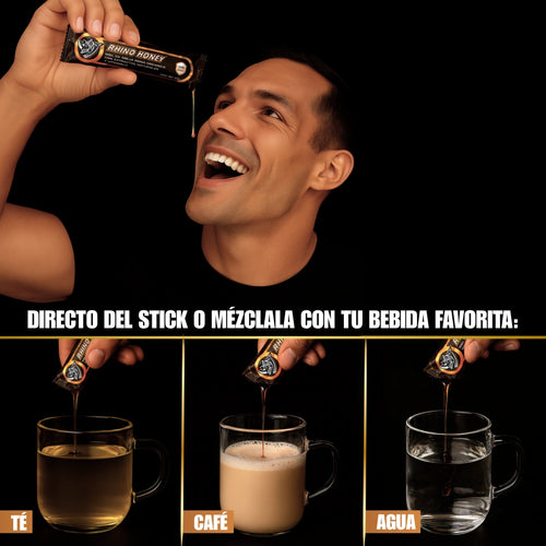 Rhino Honey - Miel Natural para Energía y Potencia (10 Sachets)